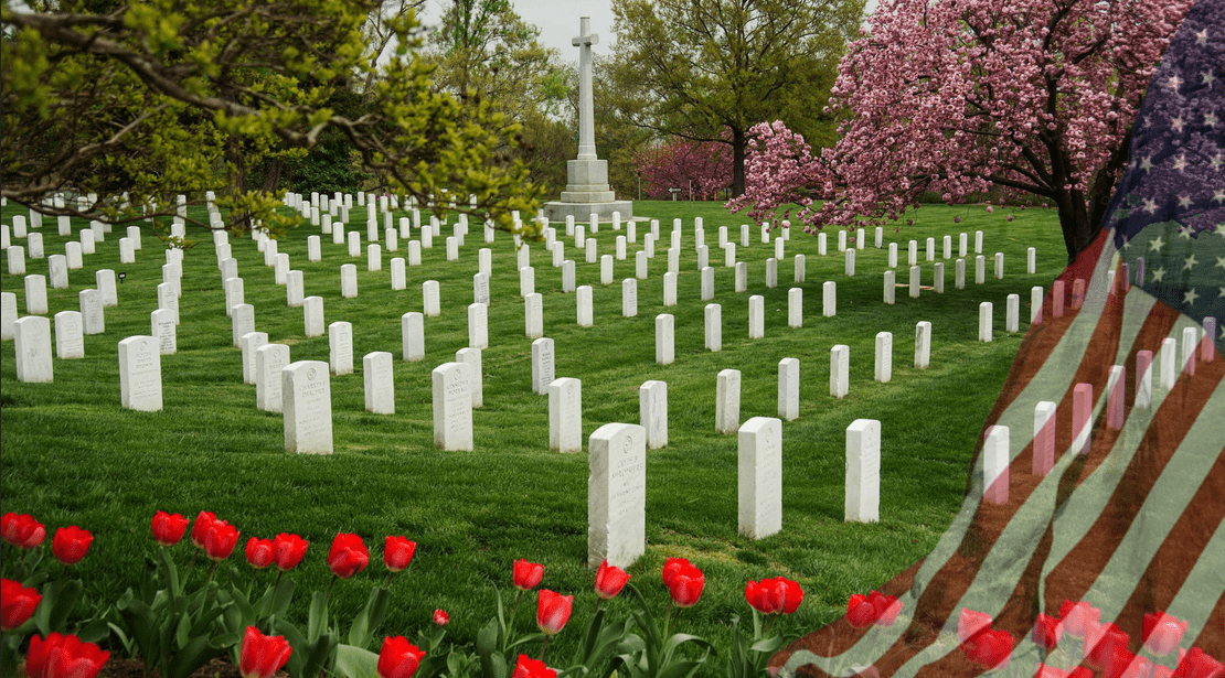 Remembering the meaning of Memorial Day with a photo of Arlington National Cemetery