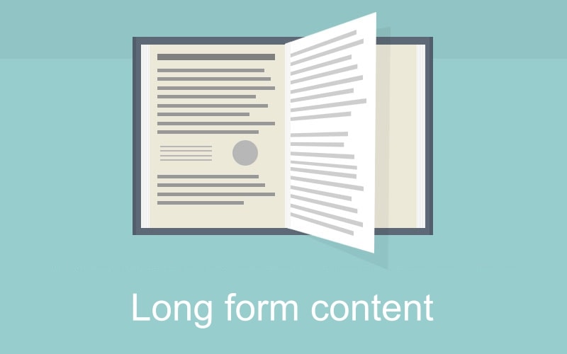 SEO improved by writing long form articles for content authority